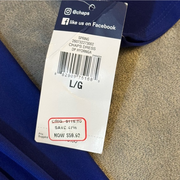 Chaps Royal Blue Dress
#1344 - Picture 2 of 7